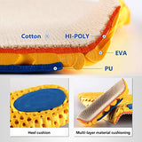 ▶ Plantillas de trabajo elásticas de absorción de impactos para zapatos transpirables de panal de abeja para zapatillas de deporte, plantillas de repuesto para hombres y mujeres, Men US 8-12