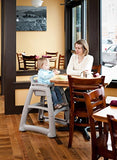 Rubbermaid Commercial Products - Silla alta Rubbermaid Platinum, robusta, con asiento para jóvenes, platino, lista para montar,