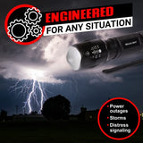 🔦 Linterna recargableGearLight Linterna táctica LED S1000 [2 unidades] – Lúmenes altos, Zoomable, 5 modos, luz resistente al agua – Accesorios de camping, equipo al aire libre, linternas de emergencia