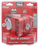 ▶ MILWAUKEE Polycarbonate 1-3 / 8 - 1-3 / 4 Kit de Instalación de Cerradura de Puerta y Cerrojo con Sierra de Orificio Incluida, Guía de Centrado Automático y Abrazadera Antideslizante (Taladro / Destornillador No Incluido)