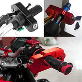 ▶  Candado para Motocicleta Universal Moto para Manillar Freno Ciclomotores Máxima Seguridad Anti robo con 2 llaves Acero Inoxidable (CPM5879) Rojo