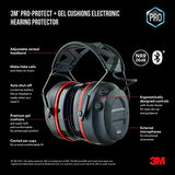 ▶ 3M Pro-Protect - Protector auditivo electrónico de gel inalámbrico con tecnología Bluetooth, NRR 26 dB