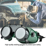 Gafas de soldadura de doble capa, seguridad de soldadura ajustable Protección de los ojos Gafas soldadoras Gafas protectoras de seguridad