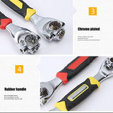 ▶Llave multifuncional 8 en 1, llave 48 en 1 con cabezal giratorio de 360 grados (amarilla)