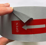 ▶ Cinta Reflectante Gris Plata de Alta Visibilidad 100m Ancho 5cm 2" Cinta de Seguridad Reflectiva de Tela Uniformes Chalecos de Seguridad Reflejante Advertencia de Cosido Ajuste de Seguridad