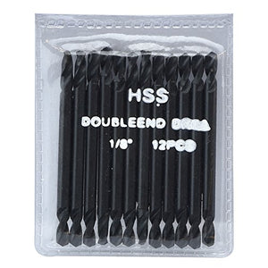 Neiko 10027 un 1/8" doble extremo brocas HSS, 12 unidades | Revestimiento de nitruro de