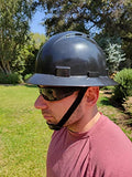 ▶ Casco de seguridad OSHA con visera completa ventilada con sistema de trinquete de 6 puntos, cumple con ANSI Z89.1, equipo de protección personal diseño de fibra de carbono