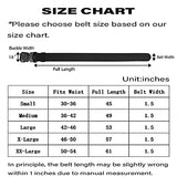 JUKMO Cinturón táctico, aparejo de senderismo militar de 1.5 pulgadas, cinturón de trabajo de nailon con hebilla de liberación rápida resistente, Negro, Small-for Waist 30"-36" (Length 45")