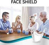Máscara transparente transparente antivaho reutilizable para hombres y mujeres, protección facial, nariz y boca, Transparente, Small (Pack of 2)