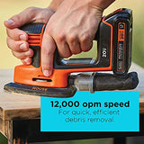 Lijadora de banda inalámbrica de hojas BLACK+DECKER  (BDCMS20C)