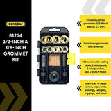 ▶ GENERAL TOOLS  Kit de ojales de 3/8"-1/2" – Ojales de latón macizo inoxidables para reparación de lonas, lienzos de refuerzo y anillos de tela