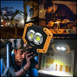 Luz de trabajo LED de 20 W, iluminación portátil, lámpara de emergencia impermeable IP65 para lugar de trabajo, iluminación de soporte de batería AA