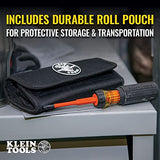 ▶ Juego de desarmadores intercambiables con aislamiento 8 en 1. Mango con aislamiento, 5 barras intercambiables con aislamiento y un estuche de transporte. - Mod. 32288