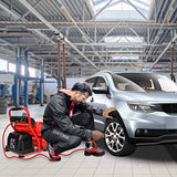 ▶ CRAFTSMAN Compresor de aire, compresor de aire portátil de 2 galones, tanque doble, 1/3 HP sin aceite, presión máxima de 125 PSI, modelo: CMXECXA0220242, rojo