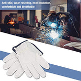 ▶ Guantes de Soldador, Guantes de Trabajo, 1 par de Guantes de Soldadura. TIG Soldadores de Estampado de Metal