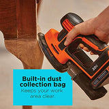 Lijadora de banda inalámbrica de hojas BLACK+DECKER  (BDCMS20C)
