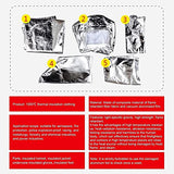 YILEFU Traje Protección contra Incendios Uniforme Bombero Traje Ropa Ignífugo Papel Aluminio Adecuado para Aeroespacial, Protección contra Incendios, Policía A Prueba Explosiones,1000°-170-180cm