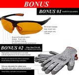 Rodilleras para hombres, rodilleras para trabajo, construcción de pisos, rodilleras, acolchado de espuma y cojín estabilizador antideslizante, doble correas de clip de resistencia, guantes de seguridad