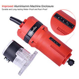Herramienta Carpintería compacta de madera para fresar palmeras de mano recortadora de bordes de carpintería, herramienta de corte de palmming 30000R/min 800W 110V con 12 brocas de enrutador de 1/4"