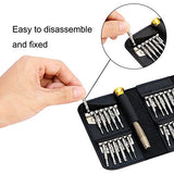 PUBUNUS 25 en 1 Juego de Destornilladores, Mini Set de Destornilladores de Precisión Electrónica Herramientas Kit de Reparación para Teléfono Celular, Reloj, PC, Computadora Portátil, Cámara Digital (25 en 1)