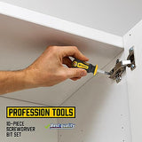 ▶ Juego de destornilladores magnéticos de 10 piezas, 5 Phillips y 5 puntas ranuradas, juego de destornilladores profesionales de agarre de cojín (10 piezas)