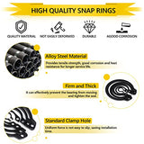 ▶ IEAWISL Surtido de anillos a presión, anillo de retención de acero de aleación, 325 piezas, 15 tamaños, kit de surtido de anillos de retención externos, juego de anillos de retención para ejes, ejes y otras piezas móviles