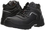 Skechers, Bota Industrial para Hombre, Burgin-Sosder 77144, Cuero Negro en Relieve, 28 Ancho Medio