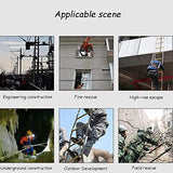 ▶ Escalera de Cuerda de Escape, Escalera de Fuego de Aleación de Aluminio, Equipo de Escape Fuego Cuerda de Alambre Escaleras de Emergencia contra Incendios(Size:8M/26.3FT)