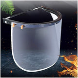 ▶ Careta de protección de Seguridad Industrial  - PVC Material de Obra para la Industria del Sombrero del Casco - Protección Laboral Soporte de Aluminio Protector Protector de la Cara