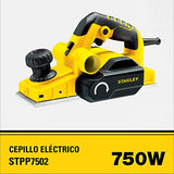 Cepillo Eléctrico para Madera STANLEYde 3 1/4 Pulgadas (82mm) 750W 16500RPM STPP7502