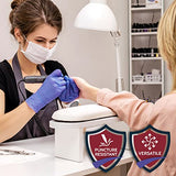 ▶ Guantes de nitrilo para examen médico, XL, paquete de 100 – Guantes desechables con clasificación quimioterapia para médicos y enfermeras, guantes sin látex ni polvo para hospital, uso doméstico, cocina