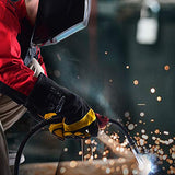 ▶ TOPDC Guantes de soldadura de 16 pulgadas resistentes al calor guantes ignífugos para soldador