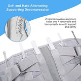 ▶ Cinturón de protección Lumbar para hombres y mujeres (gris-l Talla)