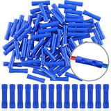 Hilitchi 100 conectores de terminales de empalme aislados de calibre 16-14 (azul/16-14 AWG)