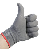 ▶ Guantes Antiestáticosde vinilo profesional gris (6 guantes (3 pares)
