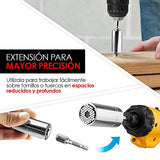 ▶ Redlemon Juego de Herramientas de Dado Hexagonal Universal, Matraca y Extensión, Ajustable a Tuercas y Tornillos de 1/4 Hasta 3/4 de Pulgada, Ideal para Reparaciones de Auto, Bicicleta y Hogar Multiusos
