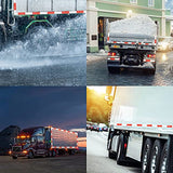 ▶ Cinta reflectante DOT-C2 de 2 pulgadas x 160 pies, color rojo y blanco, impermeable, autoadhesiva, para remolque, para exteriores, seguridad, precaución, reflector, Conspuicy