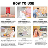 ▶ Manta de incendio, manta de protección contra incendios y manta para la supresión de incendios para cocina, recámara, personas, seguridad energética (101,6 x 101,6 cm, 4 unidades), color blanco