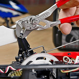 ▶ KNIPEX  Mini Tenaza Llave para Tuercas y Tenaza en Una Sola Herramienta Cromado Recubiertos de Plástico, 125 mm