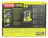 ▶ RYOBI  Lijadora de palma Ryobi P440 One + 18V Ion de litio 12,000 RPM 1/4 hoja con bolsa para polvo integrada y almohadillas de lijado incluidas (batería no incluida, solo herramienta eléctrica)