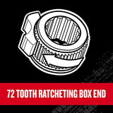 ▶ CRAFTSMAN  Juego de llaves de carraca combinadas, 8 piezas Craftsman