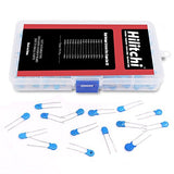 ▶ Hilitchi Kit surtido de condensadores de cerámica DIP de alto voltaje de 1 KV / 100 pF a 10000 pF – [375 piezas 15 valores]