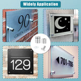 🔩 Litoexpe 24 tornillos de separación para letreros, 2 x 2,5 cm de acero inoxidable para soportes de pared, tornillos publicitarios, accesorios de vidrio para letreros acrílicos, obras de arte de vidrio