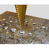 ▶ Juego de Brocas Escalonadas para Taladro de Titanio – Acero de Alta Velocidad – Juego de 3 piezas de 4-12mm/4-20mm/4-32 mm