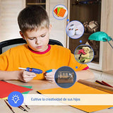 ▶ Sojitas Mini Pistola de Silicón con 50 PSC Barras Pegamento Caliente Adhesivo para Bricolaje（20W, Barras de 7mm, largo de 10cm)