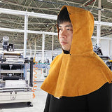 ▶ Capucha soldador, máscara de soldadura de gran capacidad de tracción antillama para soldadura de herrería