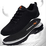 Fenlern Tenis de Seguridad Industrial Mujer Ligero Zapatos de Seguridad Zapatos con Casquillo Zapatos de Trabajo (24.0 W cm, Negro)