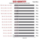 💢  Hilitchi  - Juego de 12 interruptores de control de temperatura (termostato de 45 a 135 °C)