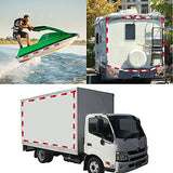 ▶ Cinta reflectante de seguridad DOT-C2 de 2 pulgadas x 160 pies, impermeable, cinta adhesiva de conspicuidad para remolque, al aire última intervensión, coches, camiones