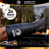 ▶ Guantes ignífugos Guantes resistentes al calor extremo para barbacoa – Guantes de parrilla de alta temperatura –ente al aceite – Revestimiento de neopreno (18 pulgadas)